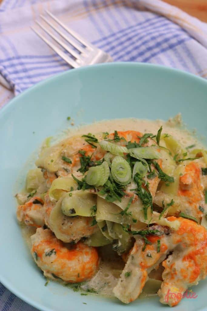 low carb shrimp alfredo