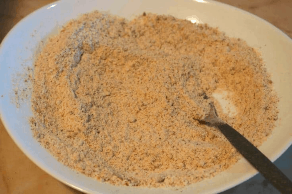 keto coconut flour and almond meal breading