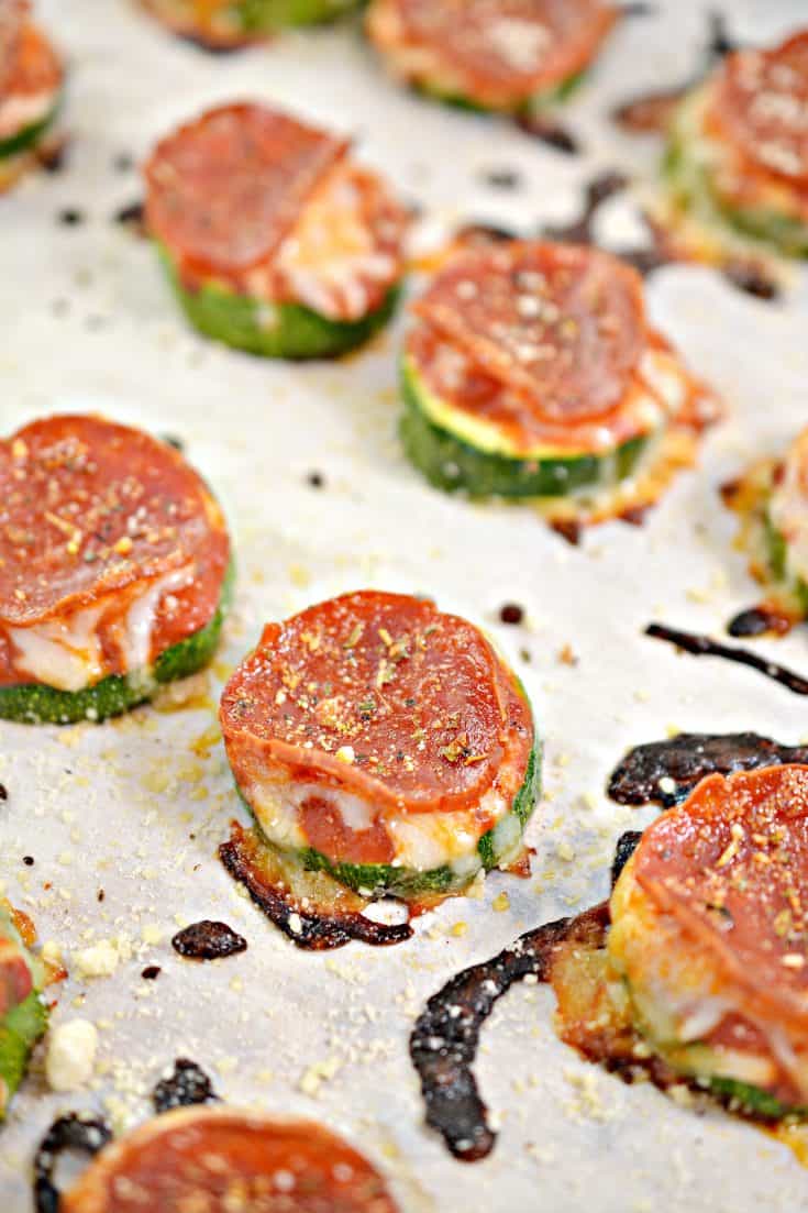 The EASIEST Zucchini Pizza Bites Recipe Oh So Foodie