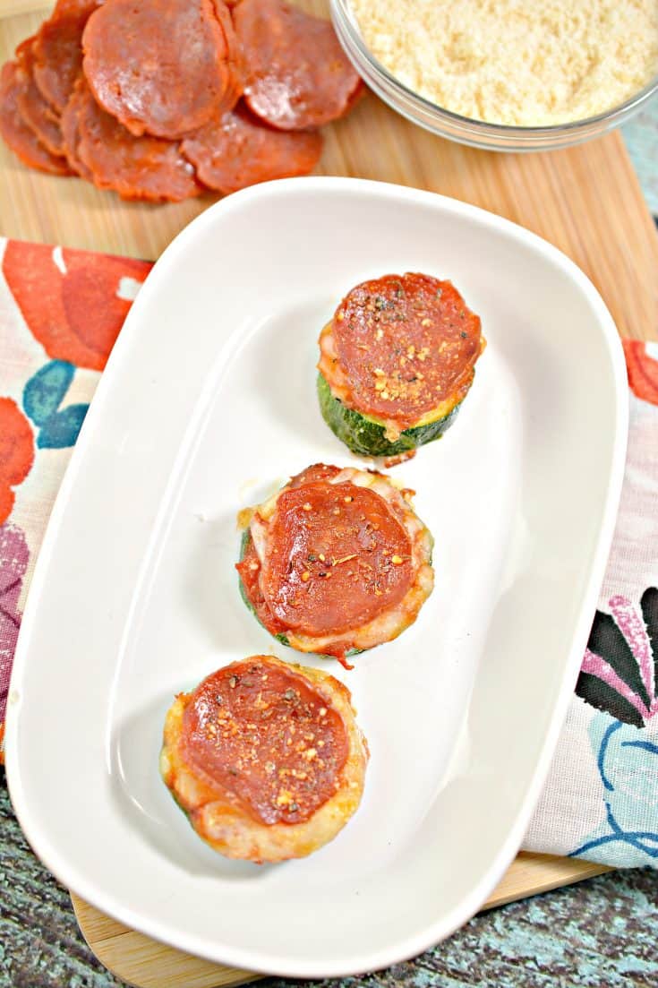 The EASIEST Zucchini Pizza Bites Recipe - Oh So Foodie