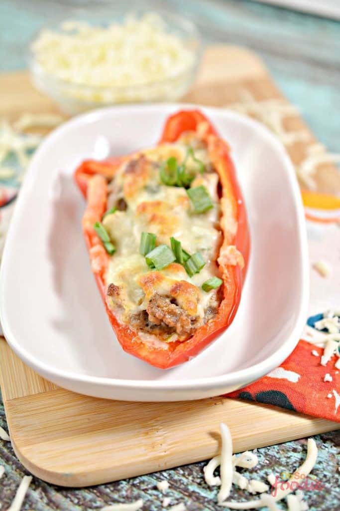 Keto Sausage Stuffed Peppers Without Rice