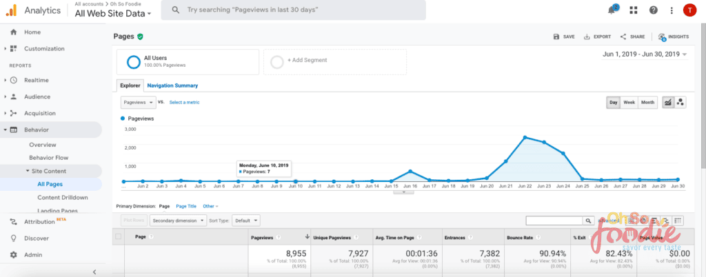 food blog income report July 2019