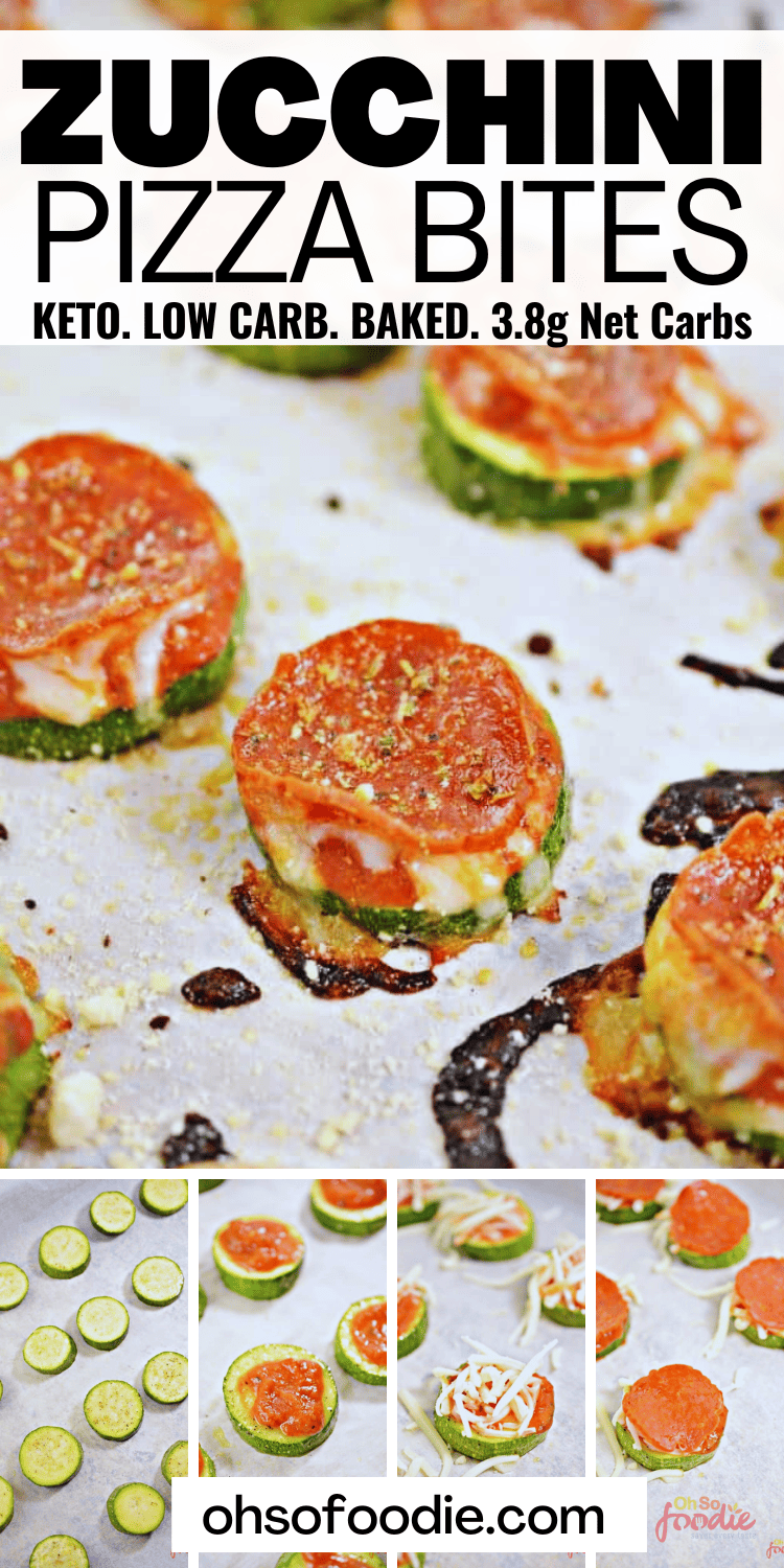 The EASIEST Zucchini Pizza Bites Recipe - Oh So Foodie