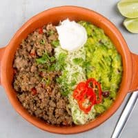 Low Carb Taco Salad - Easy Ground Beef Recipe