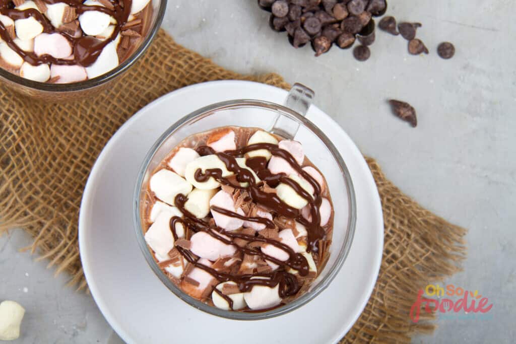 low carb hot chocolate with marshmallows