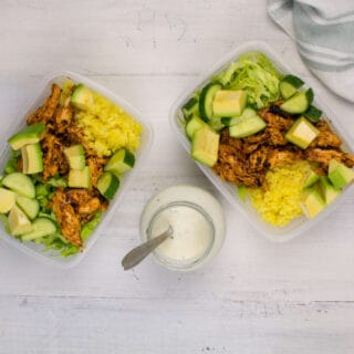 Keto Meal Prep Instant Pot Chicken Bowls - Oh So Foodie