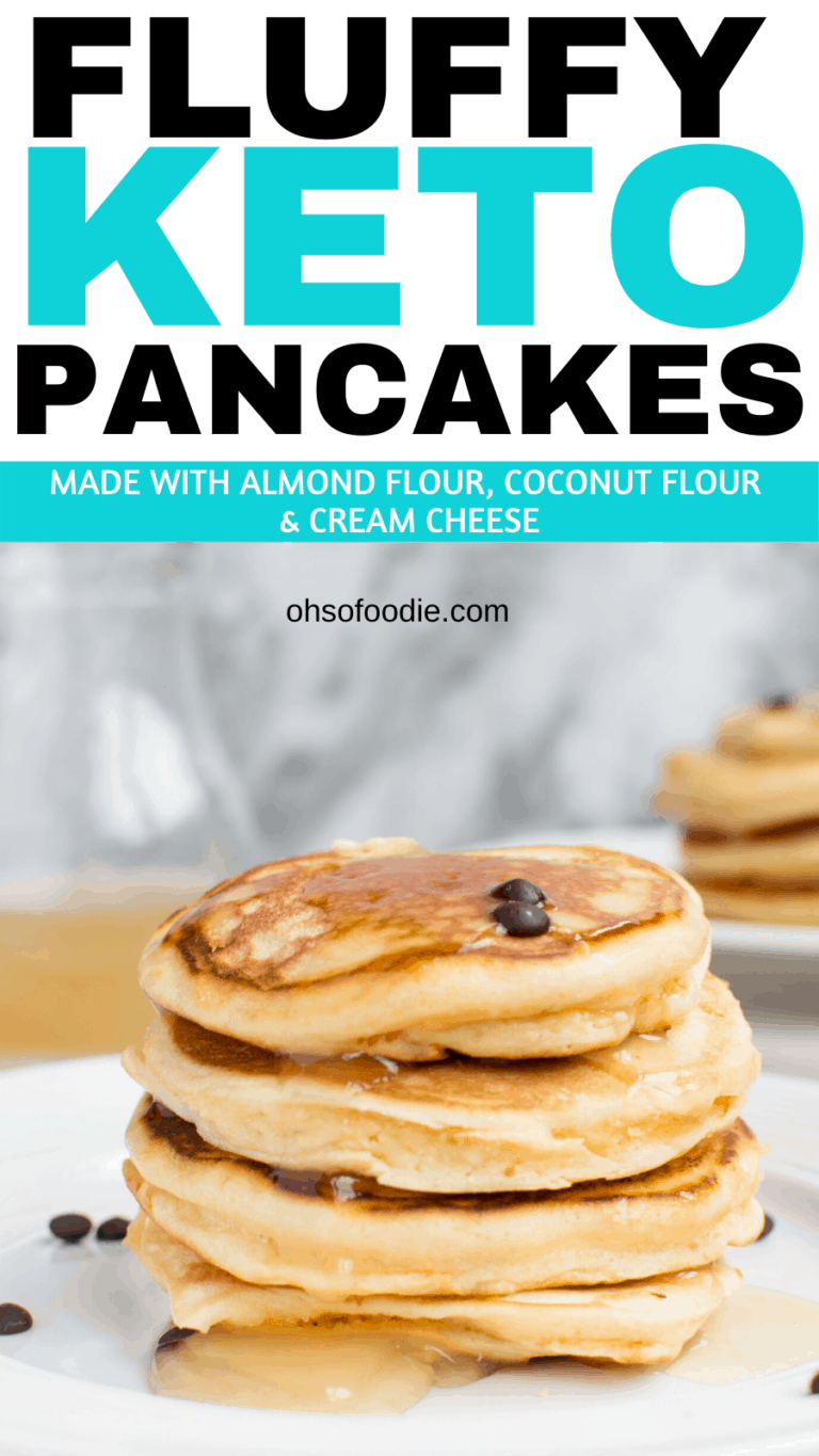 Fluffy Keto Pancakes With 3.2 Grams Net Carbs! Oh So Foodie