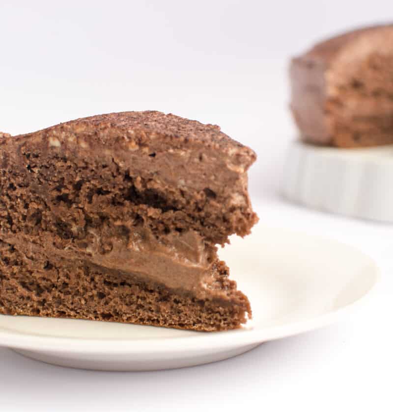 Moist Keto Chocolate Cake With Chocolate Frosting Oh So Foodie 