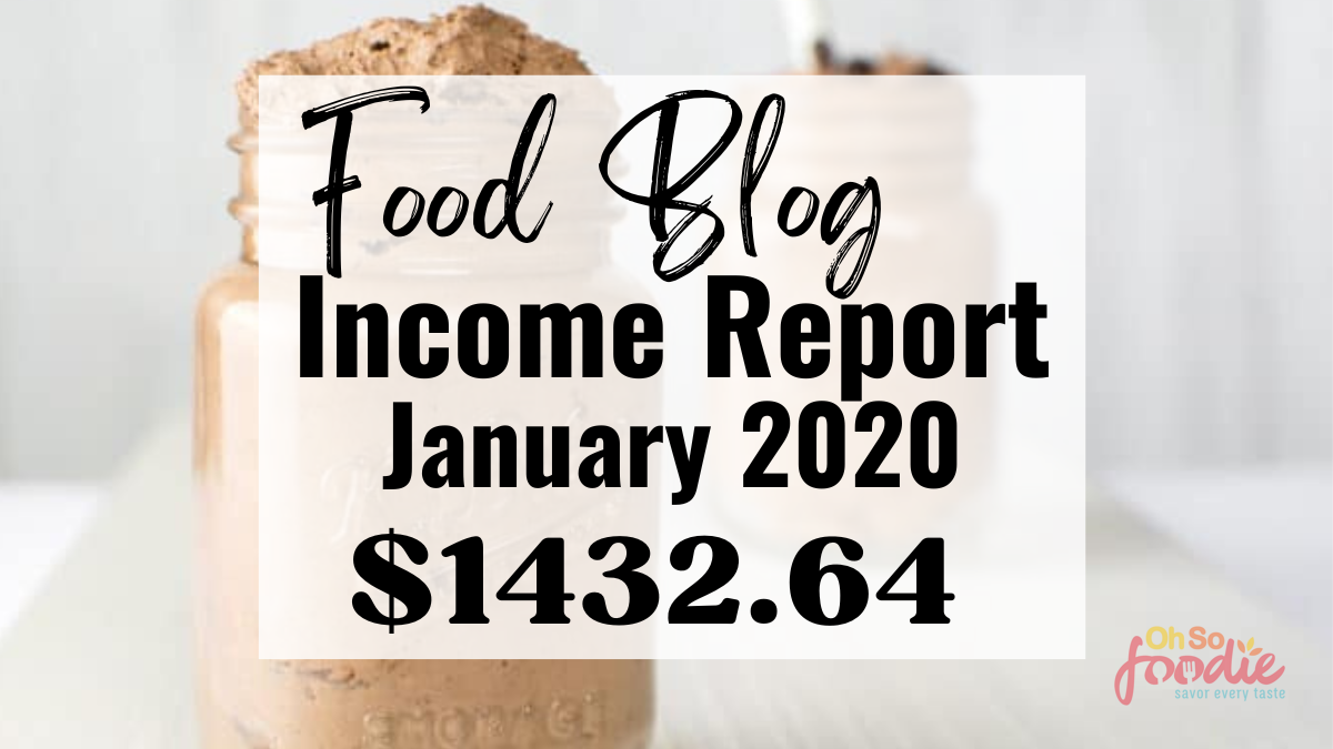 food blog income report January 2020
