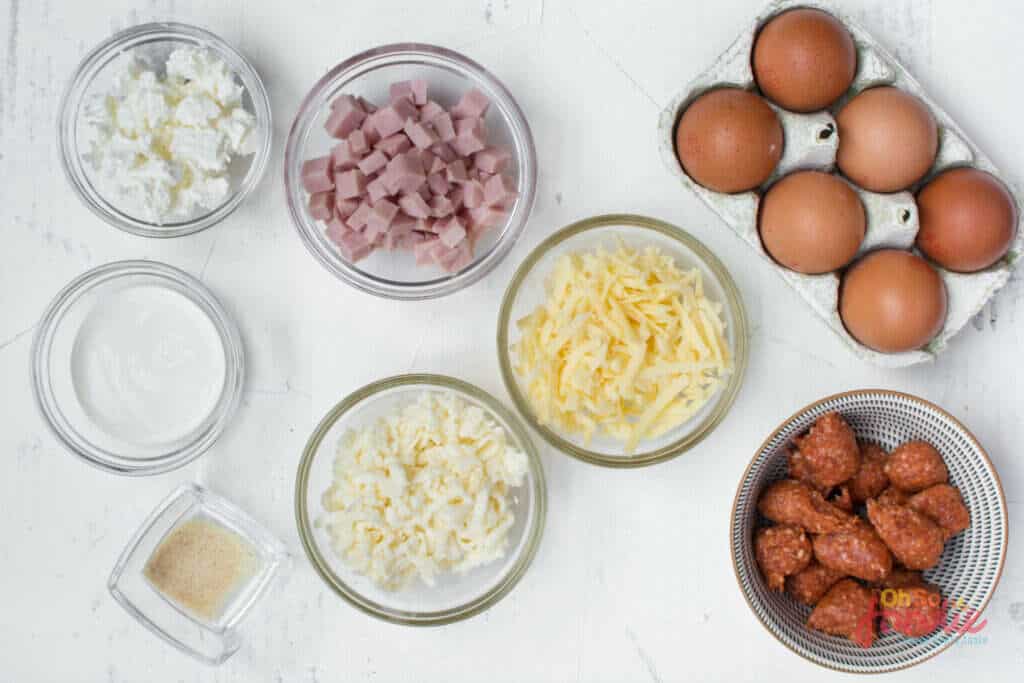 ingredients for breakfast casserole