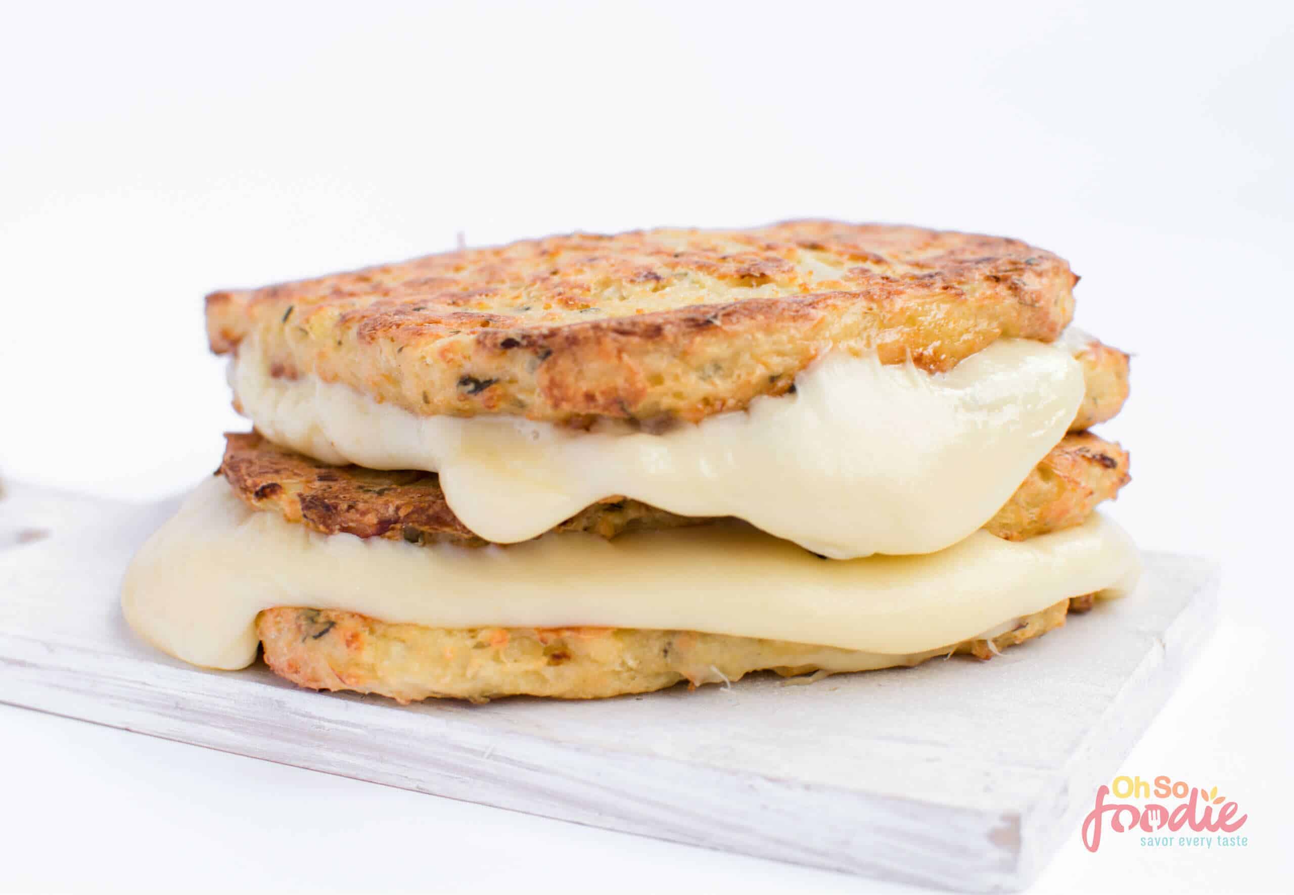 Keto Grilled Cheese Made With Cauliflower Bread (5 Ingredients) Oh So