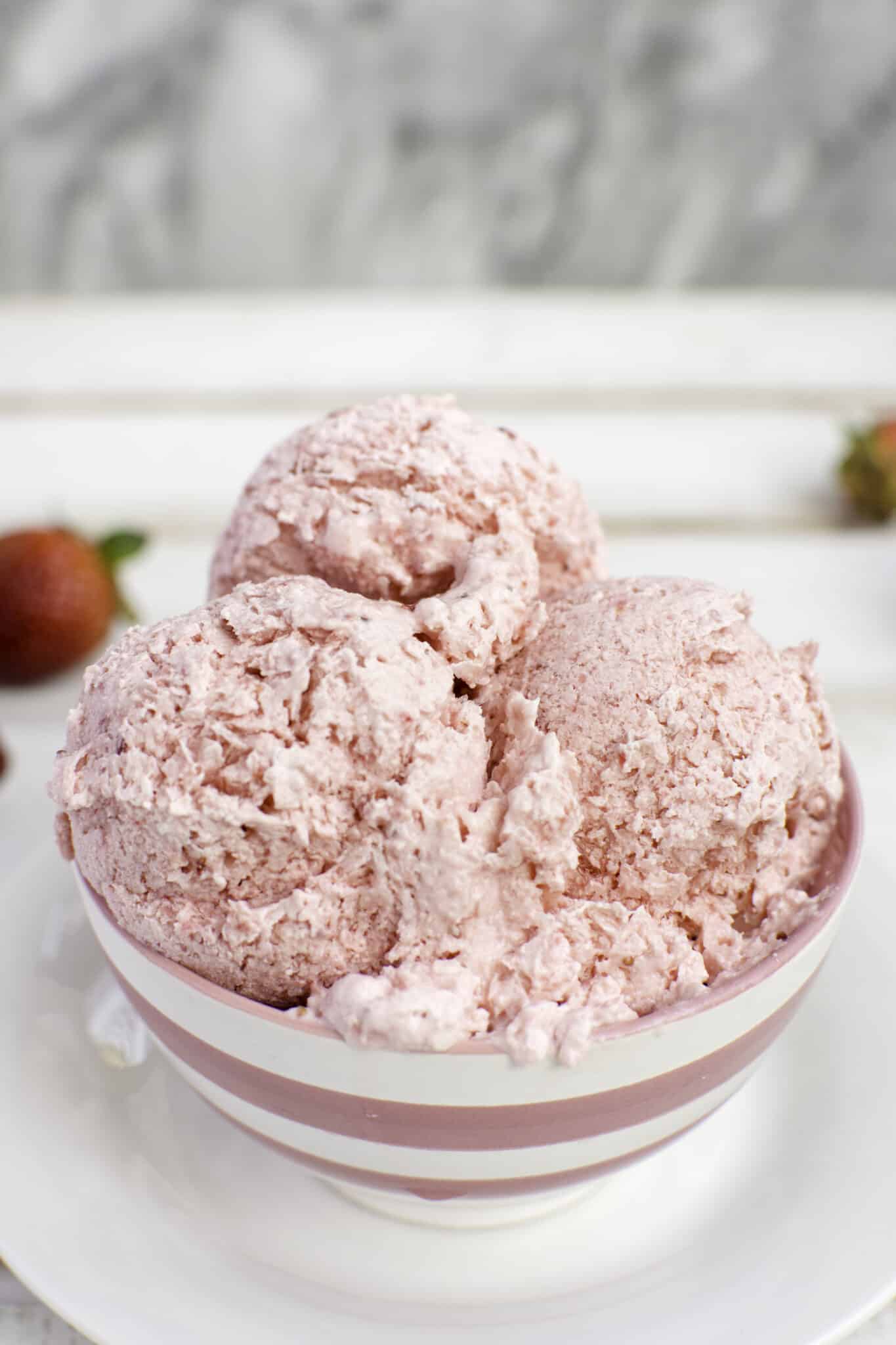 5 Ingredient Keto Strawberry Ice Cream Oh So Foodie