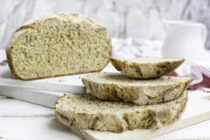 Keto Sourdough Bread - Gluten Free & 2.5g Net Carbs - Oh So Foodie