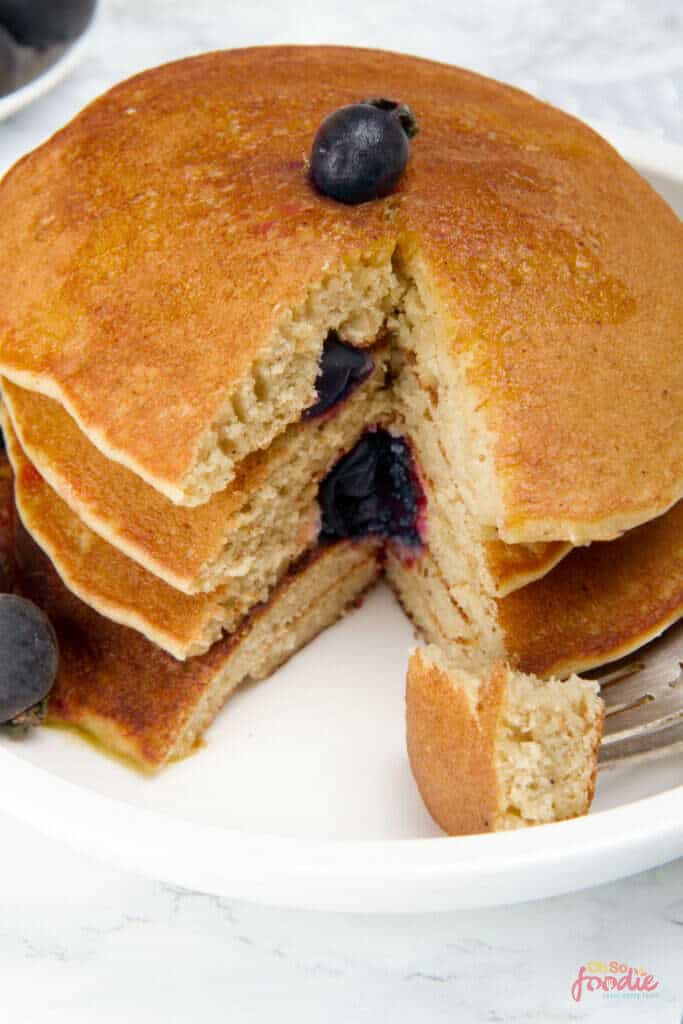 low carb blueberry pancakes