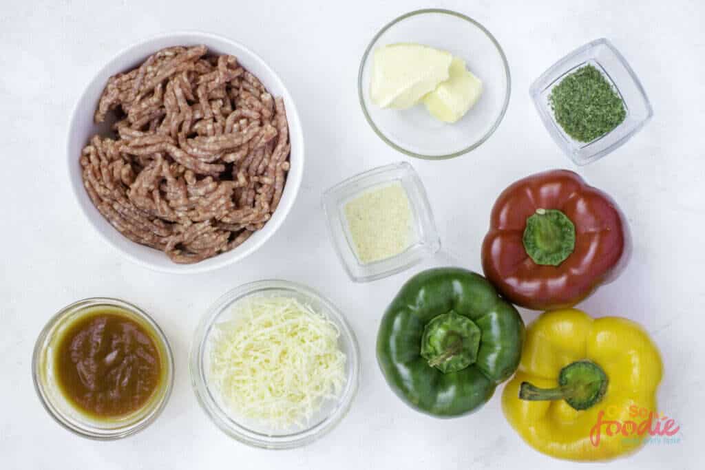 ingredients for stuffed bell peppers