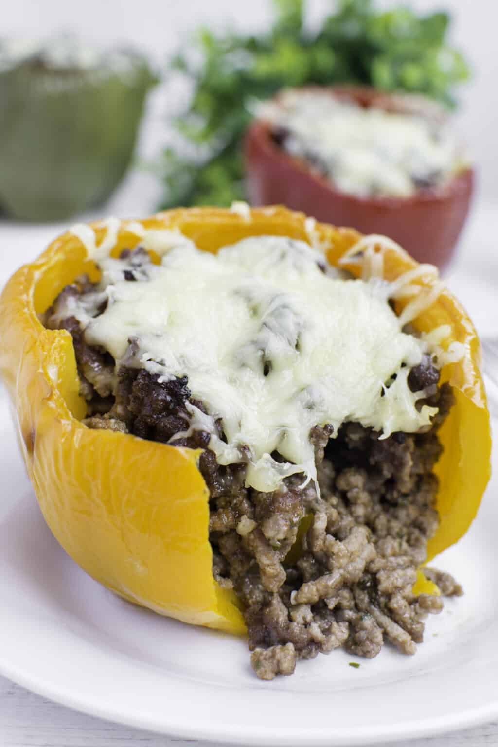 Keto Stuffed Bell Peppers Oh So Foodie