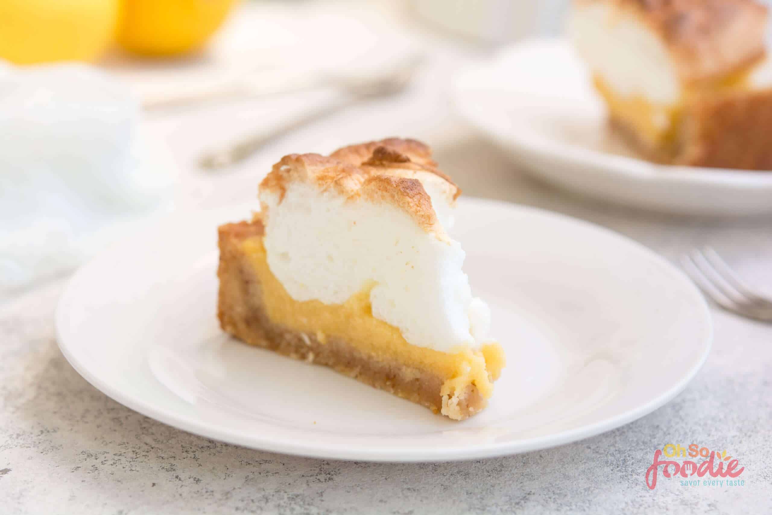 Keto Lemon Meringue Pie Oh So Foodie