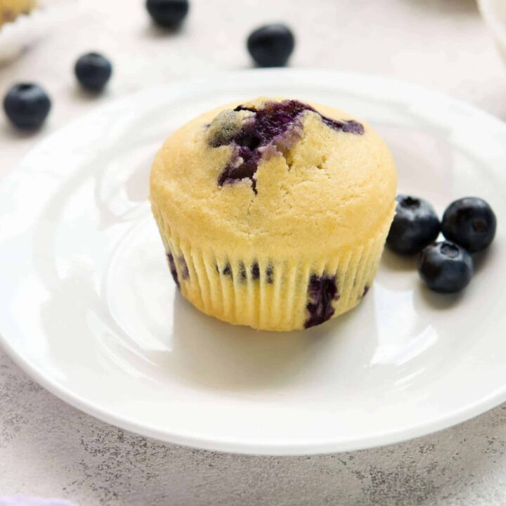 Keto Blueberry Muffins With Sour Cream