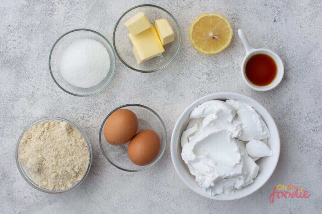 ingredients to make new york style keto cheesecake