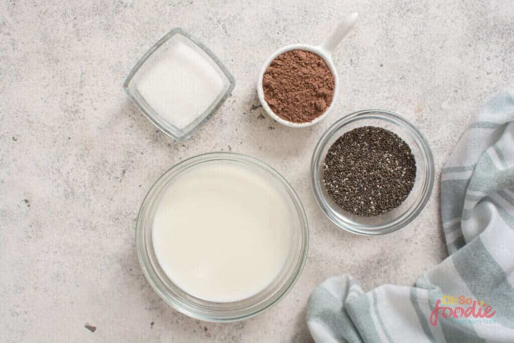 ingredients for keto pudding
