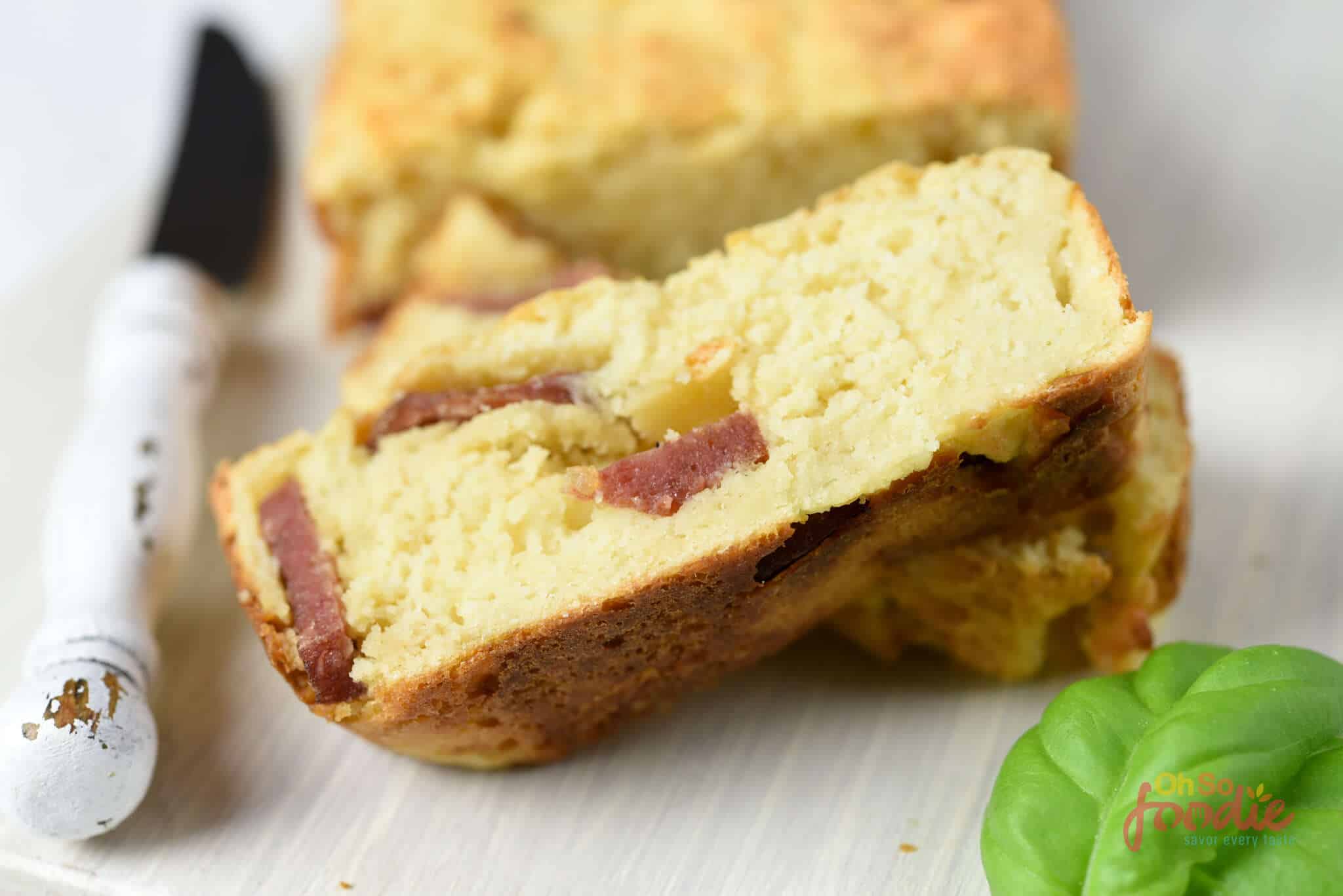 Cheesy Keto Bacon Bread Recipe Oh So Foodie