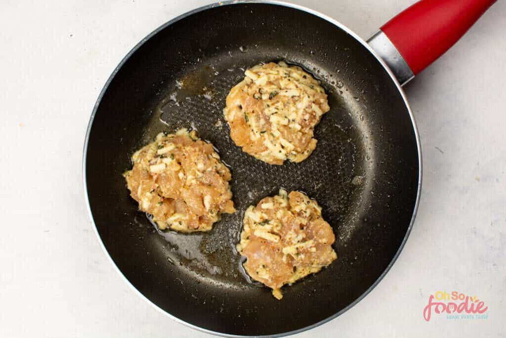 cooking keto fritters