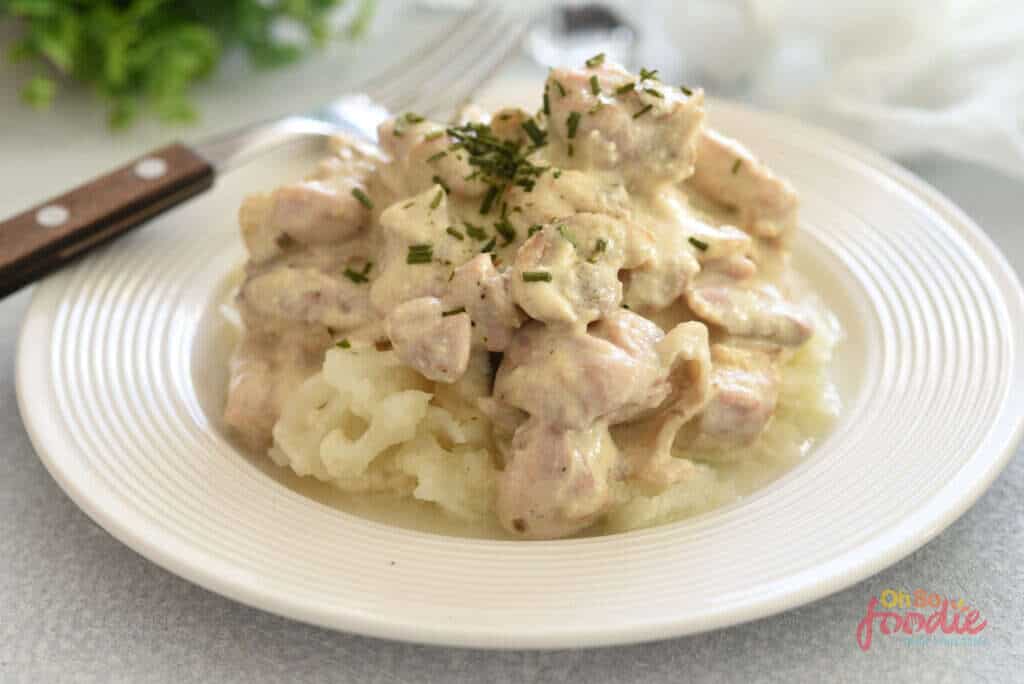 low carb chicken stroganoff