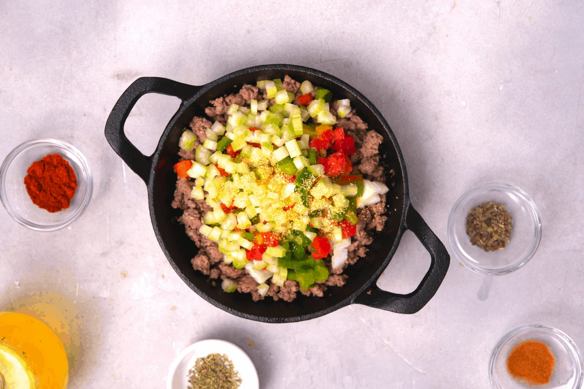 Keto Dirty Cauliflower Rice Oh So Foodie