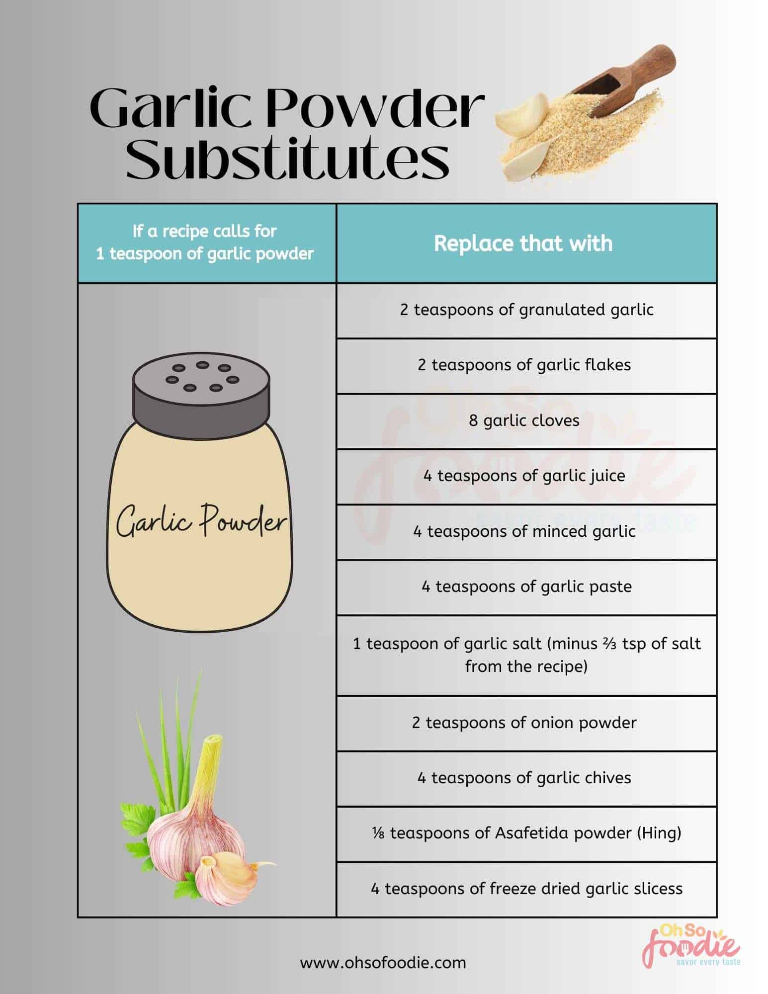 13 Garlic Powder Substitutes Bursting With Garlic Flavor Oh So Foodie