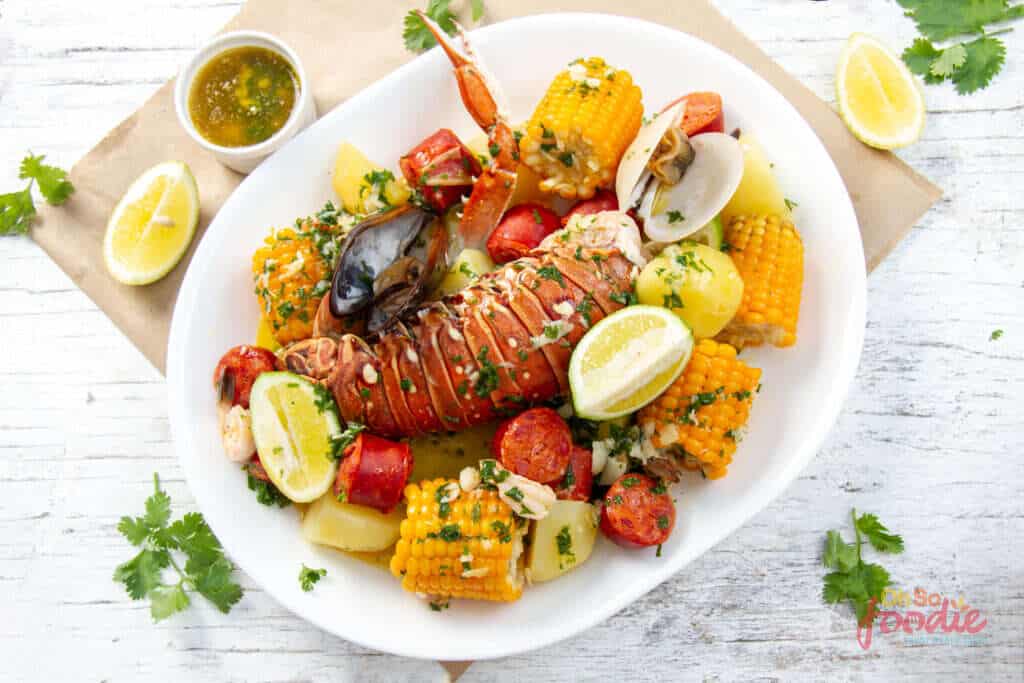Seafood Boil With Lobster Oh So Foodie Seafood Boil With Lobster Oh So Foodie