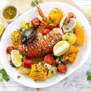 Seafood Boil With Lobster - Oh So Foodie