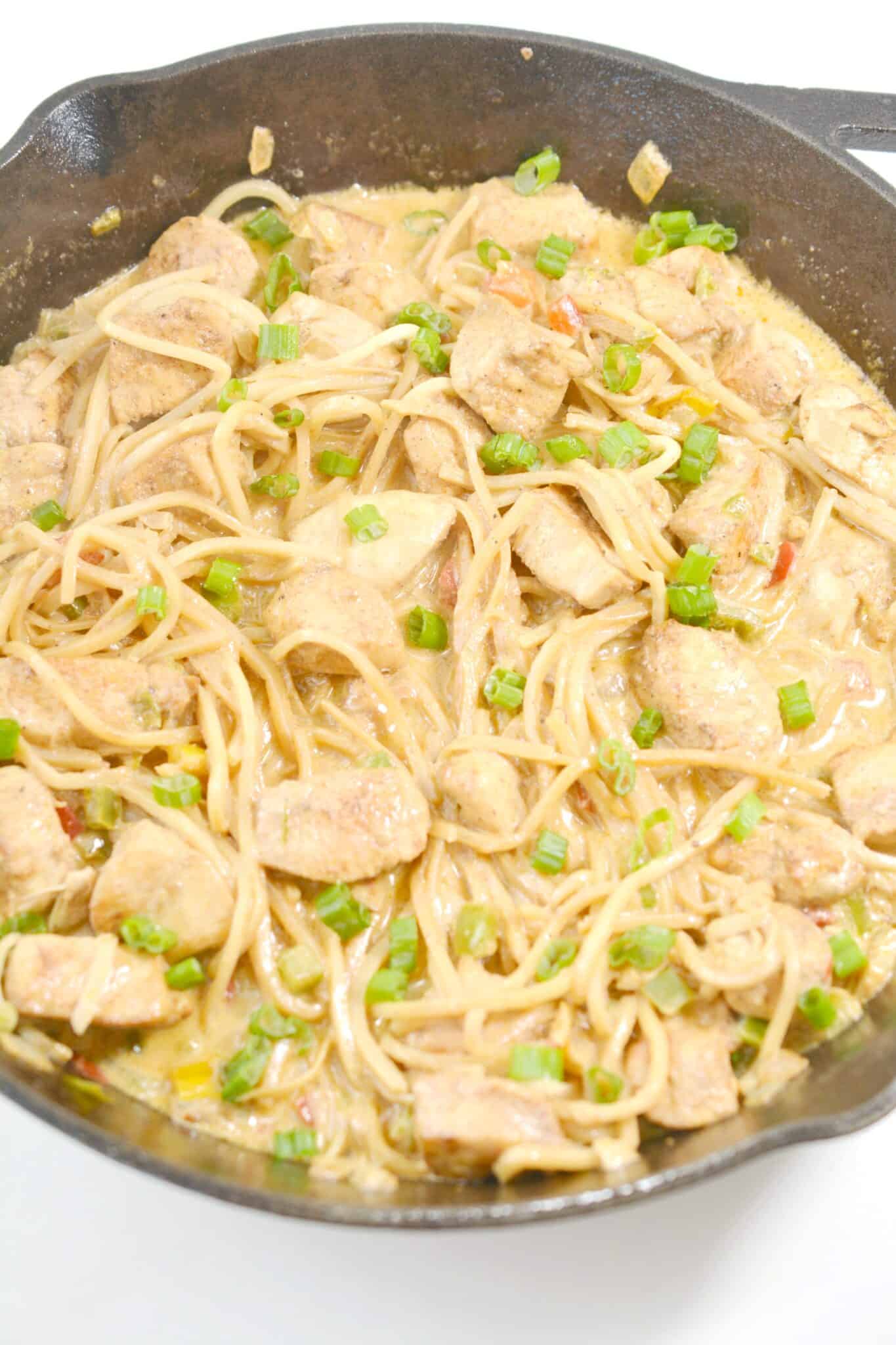Keto Chicken Spaghetti Recipe - Oh So Foodie