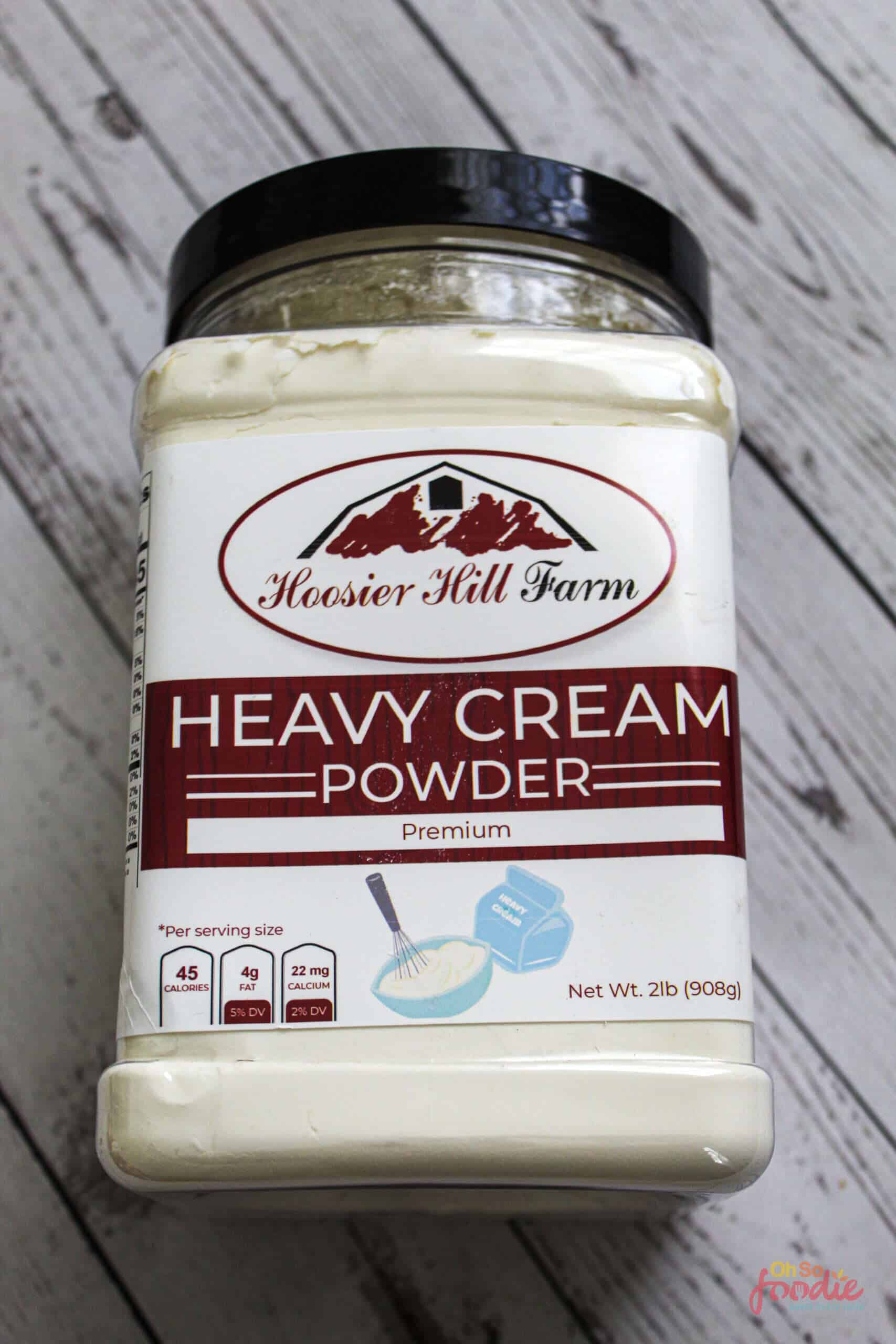 Heavy cream powder