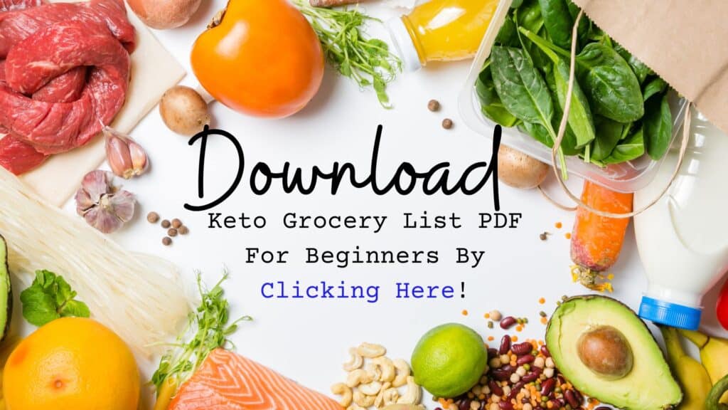 keto grocery list for beginners pdf