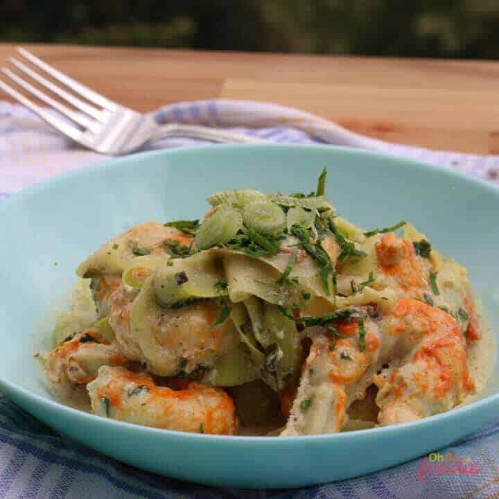 creamy shrimp alfredo