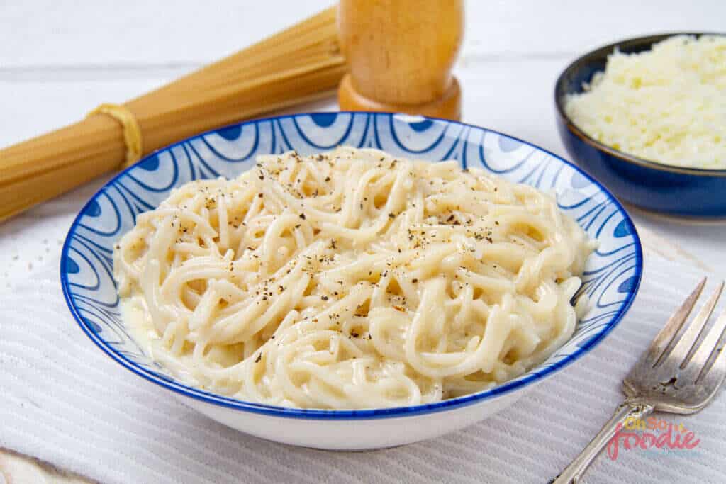 creamy pasta with milk 