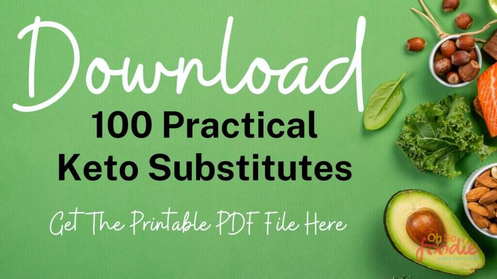 keto substitutes banner