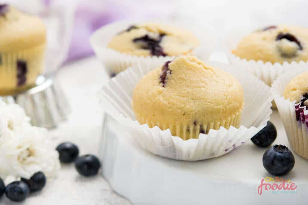 almond milk blueberry muffins