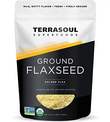 Terrasoul Superfoods Finely Ground Flax Seeds - 2.5 lbs