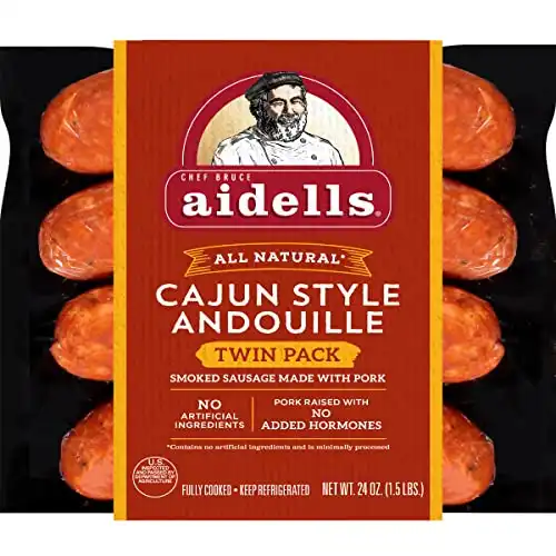 Aidells® Smoked Cajun Style Andouille - Twin Pack (8 Fully Cooked Links)