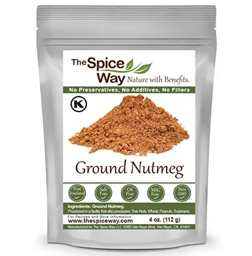 The Spice Way Ground Nutmeg - 4 oz resealable bag