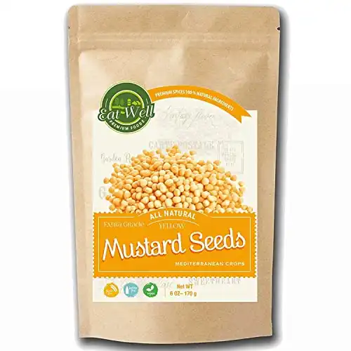 Eat Well Premium Foods Yellow Mustard Seeds - 6oz