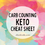 Carb Counting keto Cheat Sheet