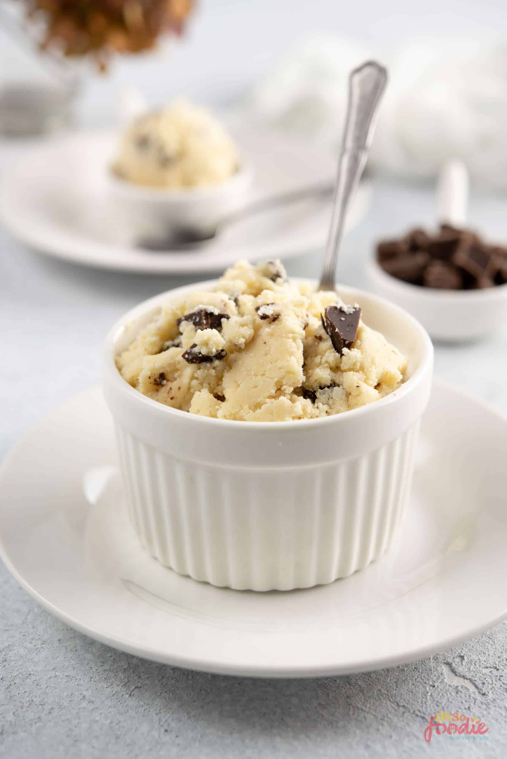 Edible Cookie Dough Without Eggs Keto Approved Oh So Foodie