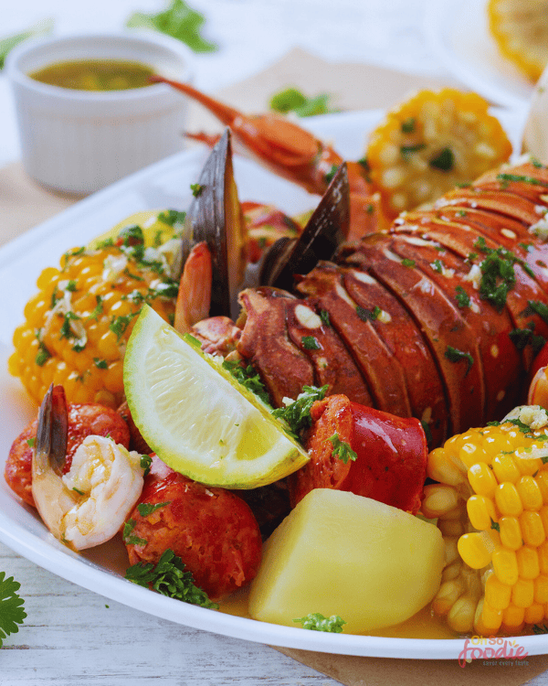 Seafood boil recipe with lobster tails