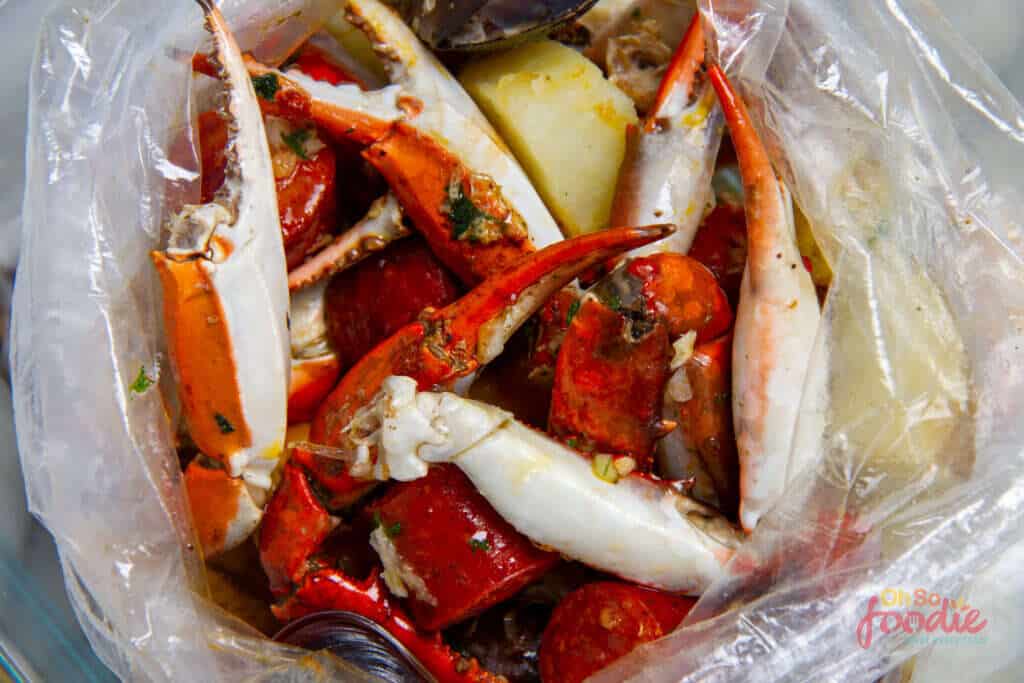 bake crab boil in the oven for 25 minutes