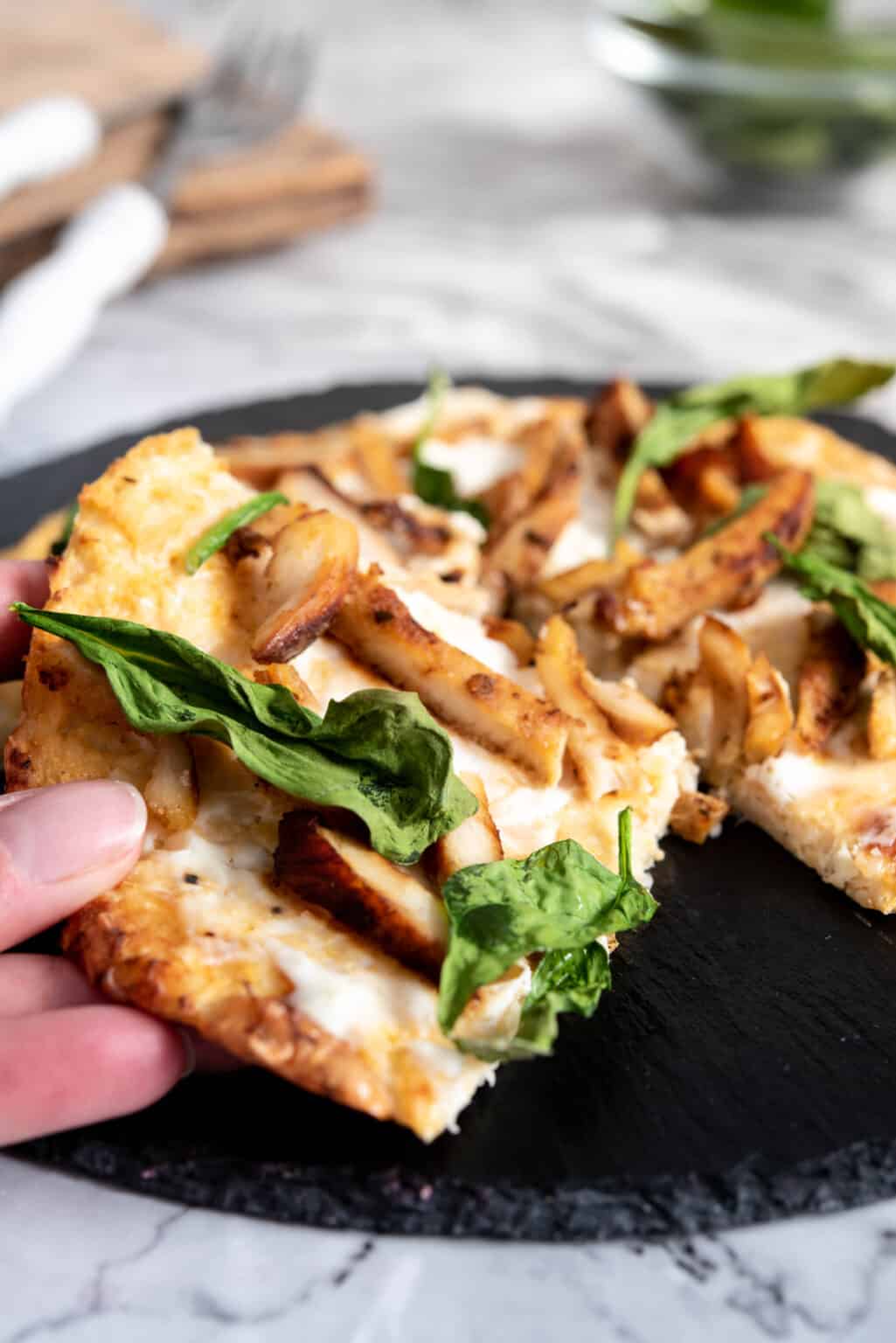 Cauliflower Pizza Crust Without Parmesan Oh So Foodie