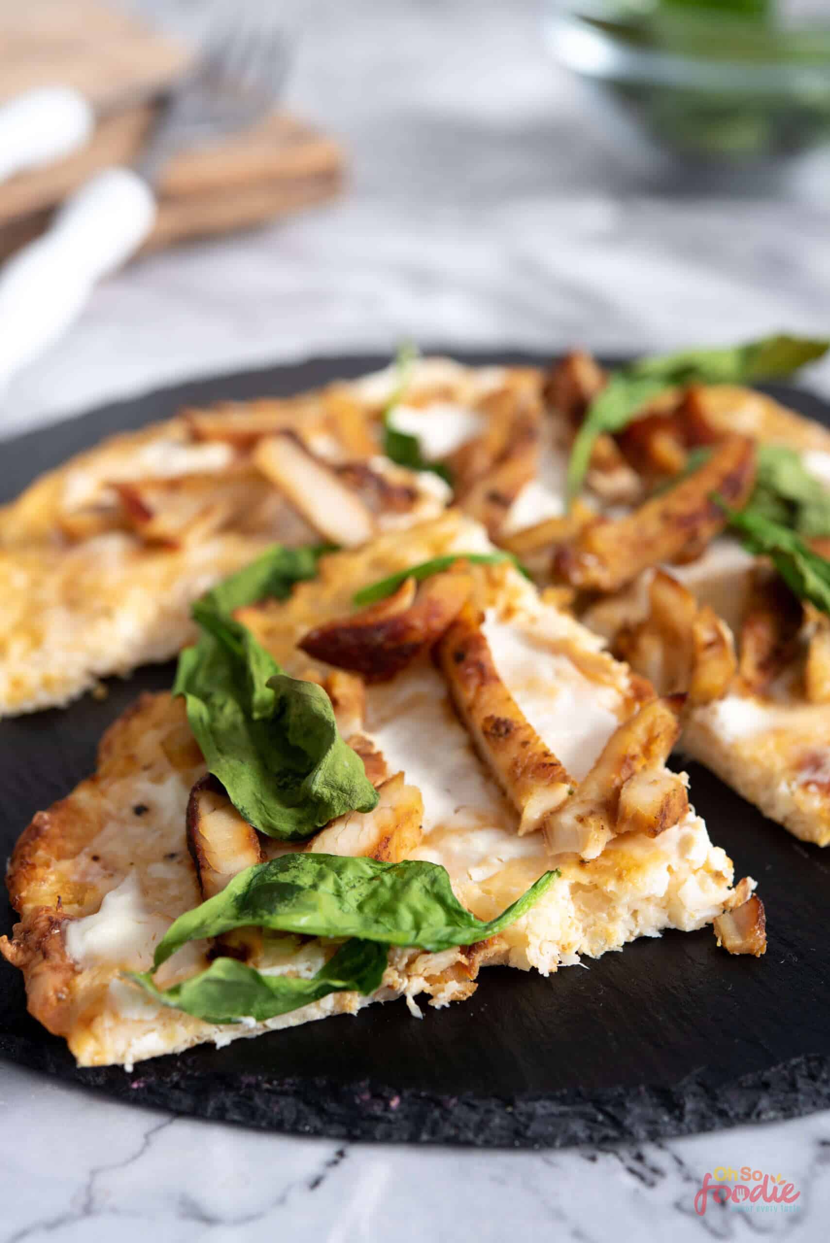 Cauliflower Pizza Crust Without Parmesan Oh So Foodie