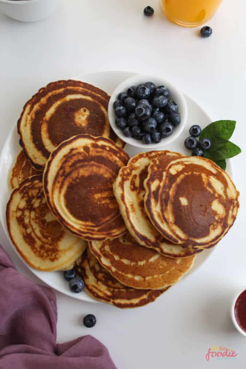 The BEST Evaporated Milk Pancakes - Oh So Foodie