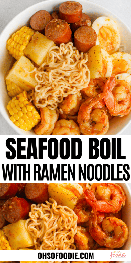 Seafood Boil With Ramen Noodles